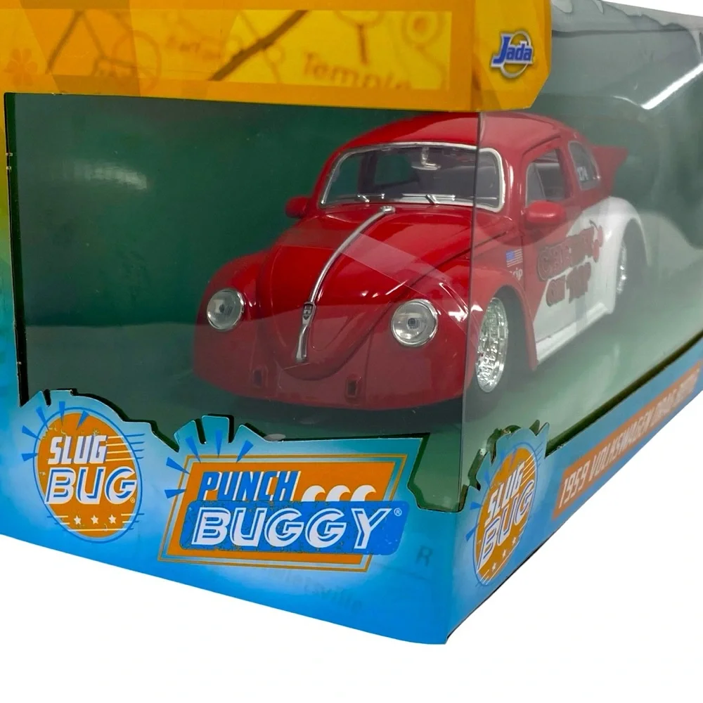 1959 Volkswagen Drag Beetle Cherry on Top Red and White Punch Buggy Series 1/24‎